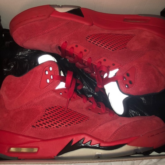 jordan 5 retro suede red